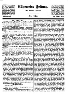 Allgemeine Zeitung Mittwoch 14. Mai 1845