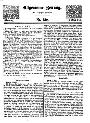 Allgemeine Zeitung Montag 19. Mai 1845