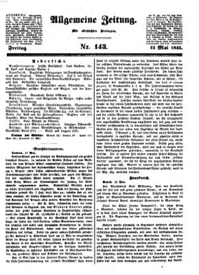 Allgemeine Zeitung Freitag 23. Mai 1845