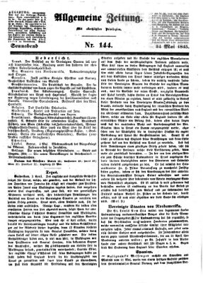 Allgemeine Zeitung Samstag 24. Mai 1845