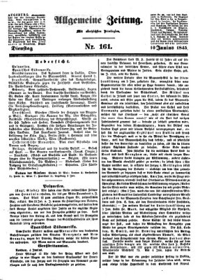 Allgemeine Zeitung Dienstag 10. Juni 1845