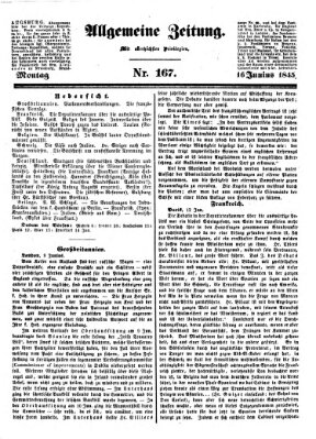 Allgemeine Zeitung Montag 16. Juni 1845