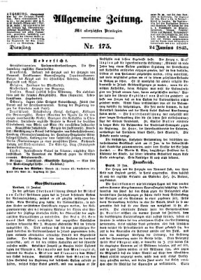 Allgemeine Zeitung Dienstag 24. Juni 1845