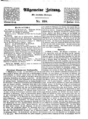 Allgemeine Zeitung Donnerstag 17. Juli 1845