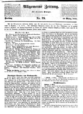 Allgemeine Zeitung Freitag 20. März 1846