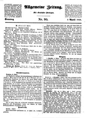 Allgemeine Zeitung Sonntag 5. April 1846