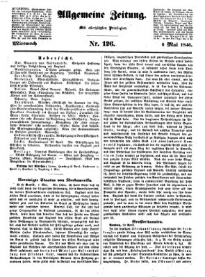 Allgemeine Zeitung Mittwoch 6. Mai 1846