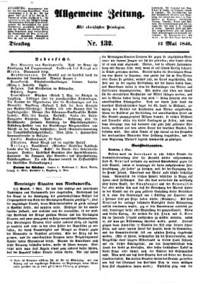 Allgemeine Zeitung Dienstag 12. Mai 1846