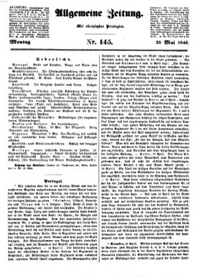 Allgemeine Zeitung Montag 25. Mai 1846