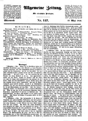 Allgemeine Zeitung Mittwoch 27. Mai 1846