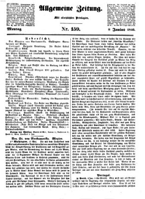 Allgemeine Zeitung Montag 8. Juni 1846