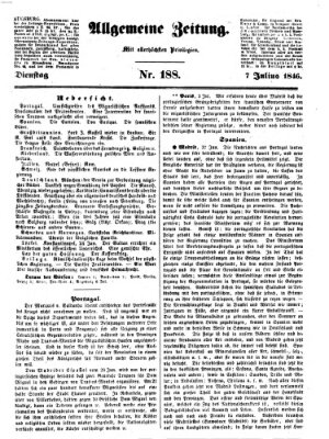 Allgemeine Zeitung Dienstag 7. Juli 1846