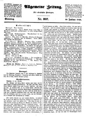 Allgemeine Zeitung Sonntag 26. Juli 1846