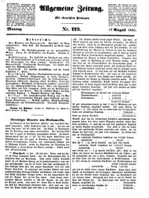 Allgemeine Zeitung Montag 17. August 1846