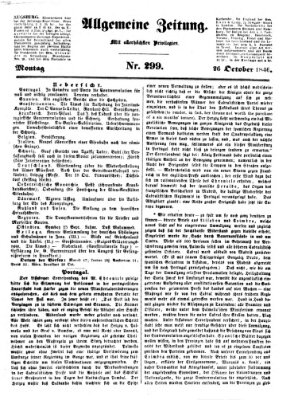 Allgemeine Zeitung Montag 26. Oktober 1846