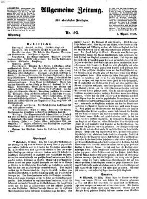 Allgemeine Zeitung Montag 5. April 1847