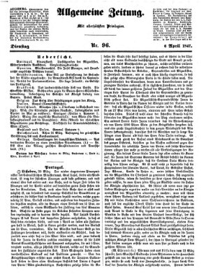 Allgemeine Zeitung Dienstag 6. April 1847