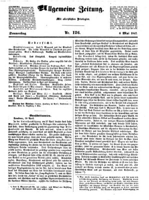 Allgemeine Zeitung Donnerstag 6. Mai 1847