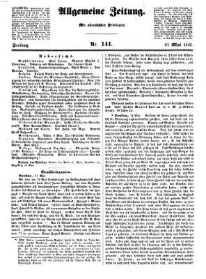 Allgemeine Zeitung Freitag 21. Mai 1847