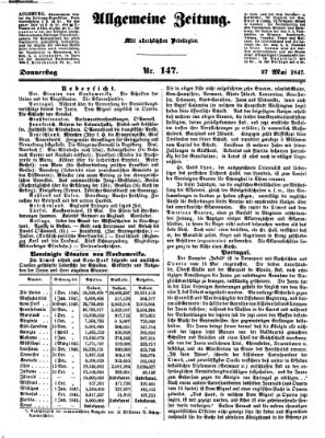 Allgemeine Zeitung Donnerstag 27. Mai 1847