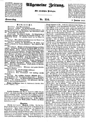 Allgemeine Zeitung Donnerstag 3. Juni 1847