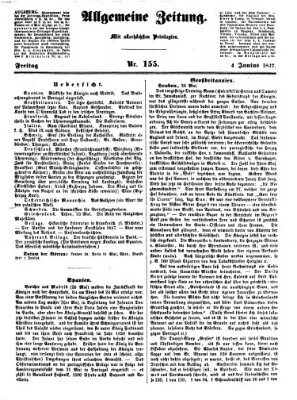 Allgemeine Zeitung Freitag 4. Juni 1847