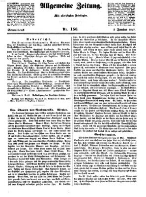 Allgemeine Zeitung Samstag 5. Juni 1847