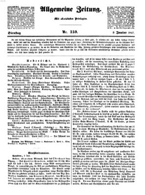 Allgemeine Zeitung Dienstag 8. Juni 1847