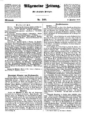 Allgemeine Zeitung Mittwoch 9. Juni 1847