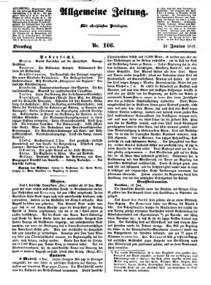 Allgemeine Zeitung Dienstag 15. Juni 1847