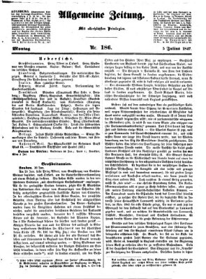 Allgemeine Zeitung Montag 5. Juli 1847