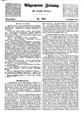 Allgemeine Zeitung Samstag 17. Juli 1847