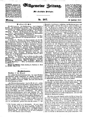 Allgemeine Zeitung Montag 26. Juli 1847