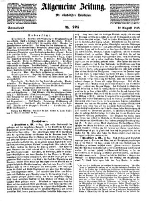 Allgemeine Zeitung Samstag 12. August 1848