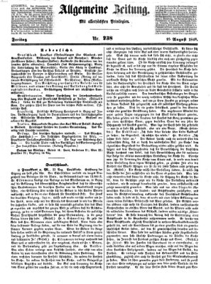 Allgemeine Zeitung Freitag 25. August 1848