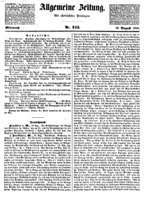 Allgemeine Zeitung Mittwoch 30. August 1848