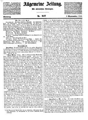 Allgemeine Zeitung Sonntag 3. September 1848