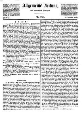 Allgemeine Zeitung Freitag 6. Oktober 1848