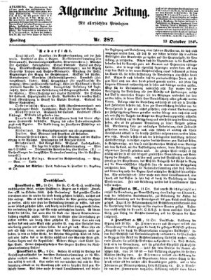 Allgemeine Zeitung Freitag 13. Oktober 1848