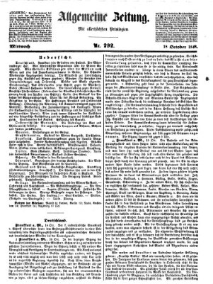 Allgemeine Zeitung Mittwoch 18. Oktober 1848