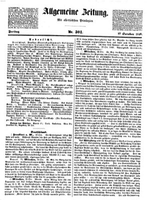 Allgemeine Zeitung Freitag 27. Oktober 1848