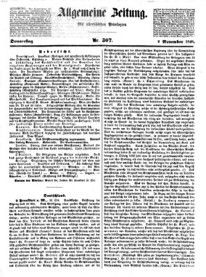 Allgemeine Zeitung Donnerstag 2. November 1848