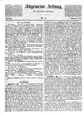 Allgemeine Zeitung Freitag 5. Januar 1849