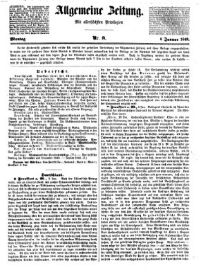 Allgemeine Zeitung Montag 8. Januar 1849