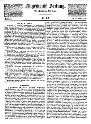 Allgemeine Zeitung Freitag 26. Januar 1849