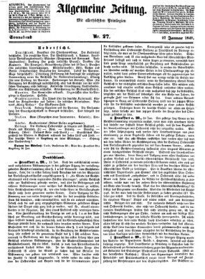 Allgemeine Zeitung Samstag 27. Januar 1849