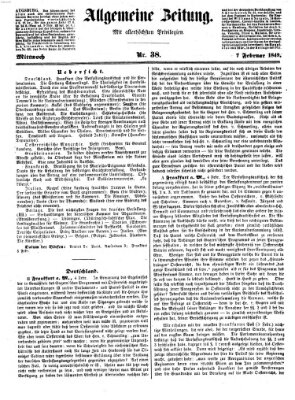 Allgemeine Zeitung Mittwoch 7. Februar 1849