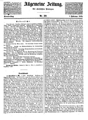 Allgemeine Zeitung Donnerstag 8. Februar 1849