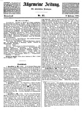 Allgemeine Zeitung Samstag 10. Februar 1849