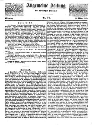 Allgemeine Zeitung Montag 12. März 1849